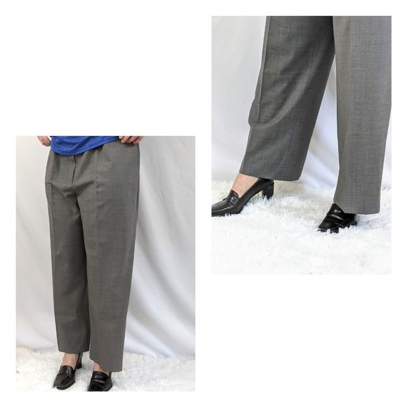 Zanella Dress Pants Womens Plus Size 16 Trouser Gray Stretch Pocket Straight - Picture 1 of 13